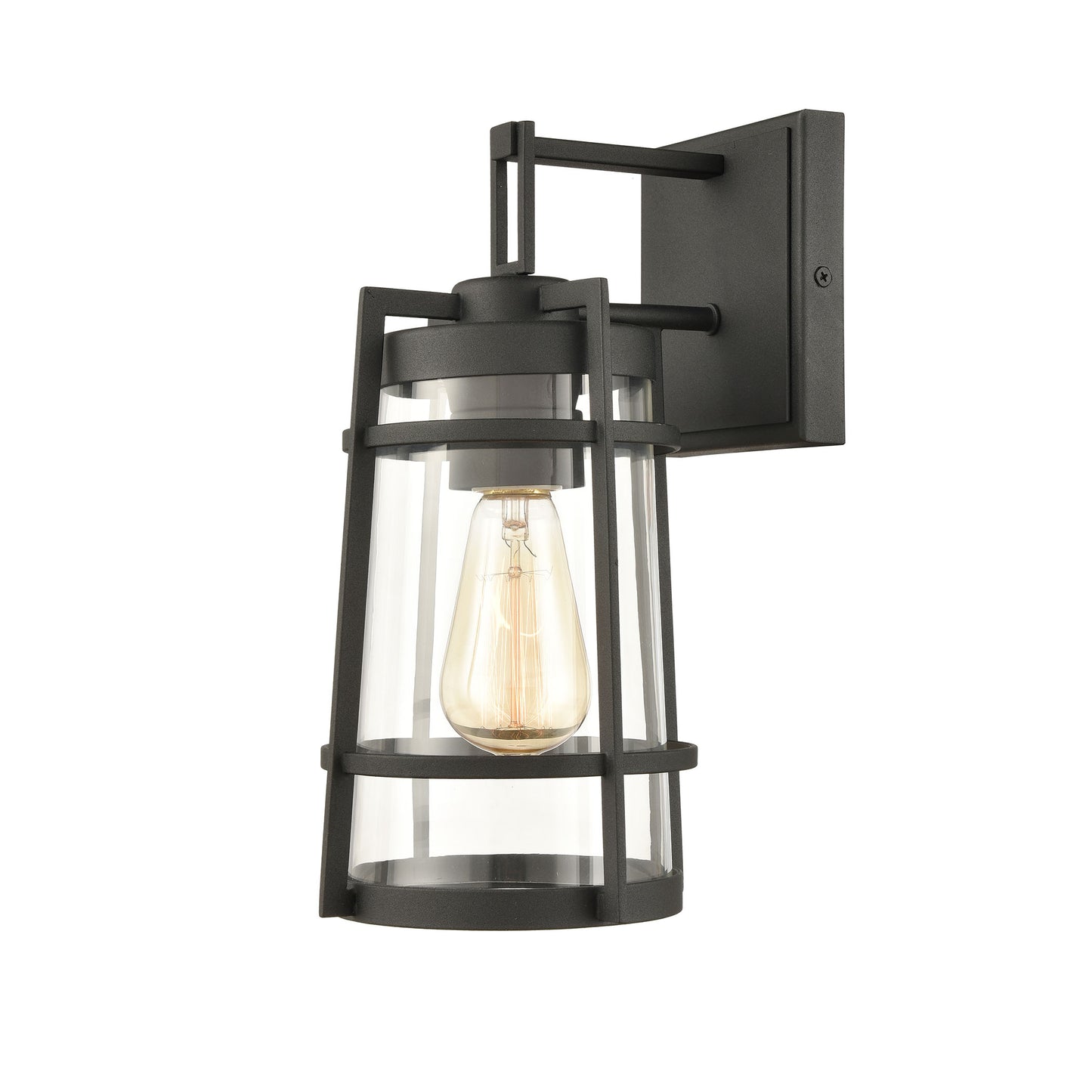 ELK SHOWROOM 45490/1 Crofton 12'' High 1-Light Outdoor Sconce - Charcoal