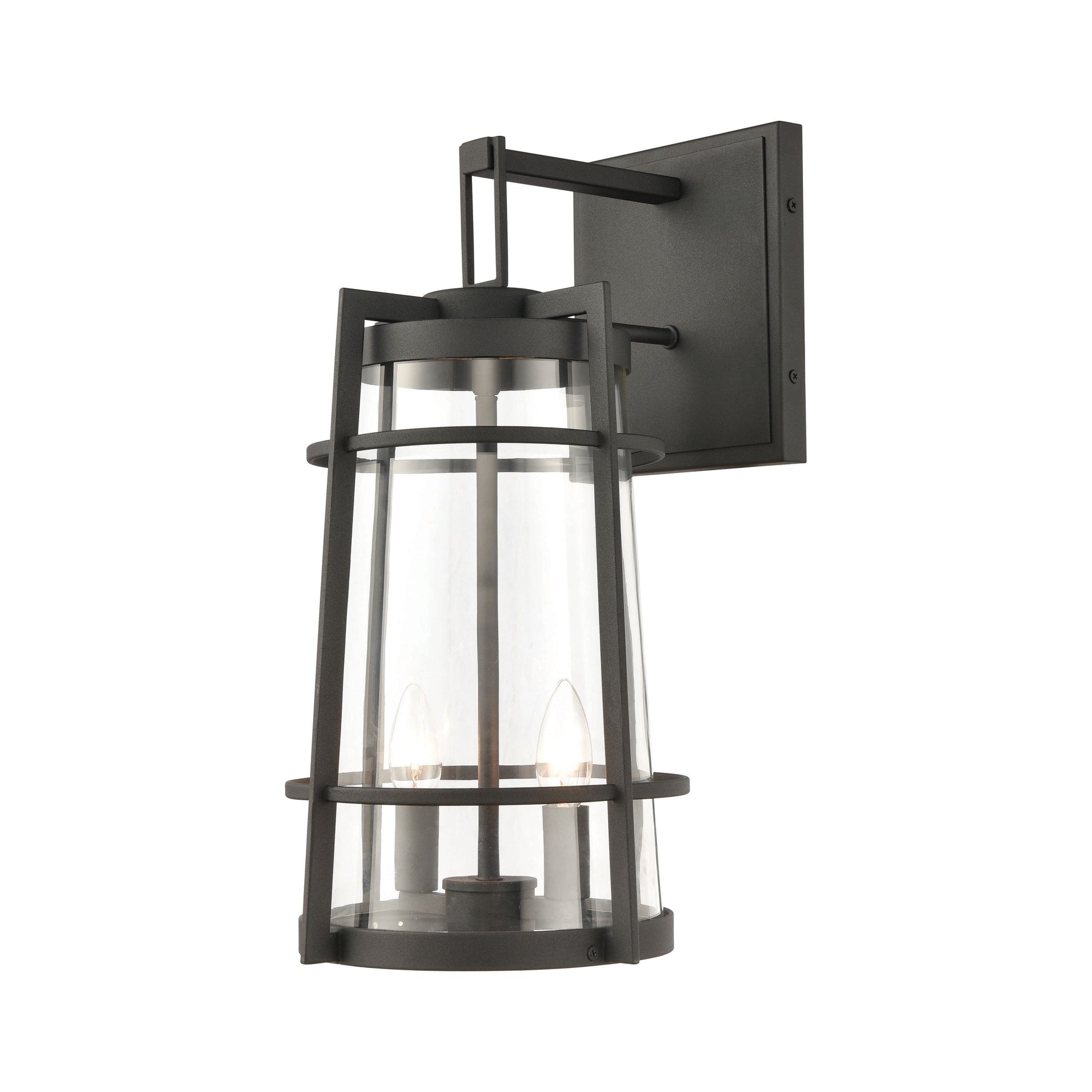 ELK SHOWROOM 45492/2 Crofton 19'' High 2-Light Outdoor Sconce - Charcoal