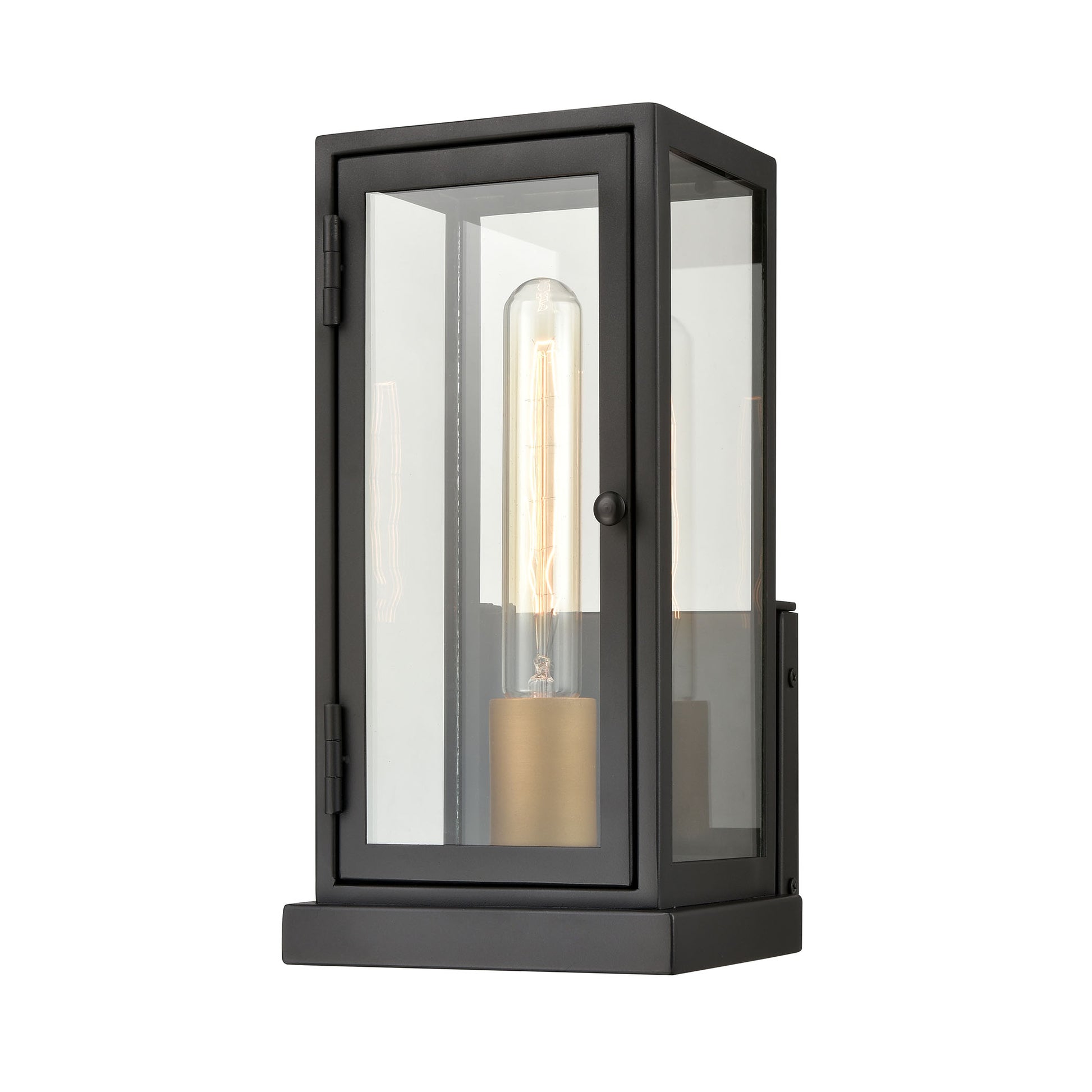 ELK SHOWROOM 45500/1 Foundation 12'' High 1-Light Outdoor Sconce - Matte Black