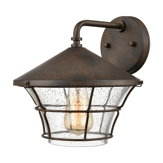 ELK SHOWROOM 45511/1 Gavin 10'' High 1-Light Outdoor Sconce - Hazelnut Bronze