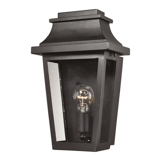 ELK SHOWROOM 46190/1 Covina 1-Light Outdoor Wall Lamp in Matte Black