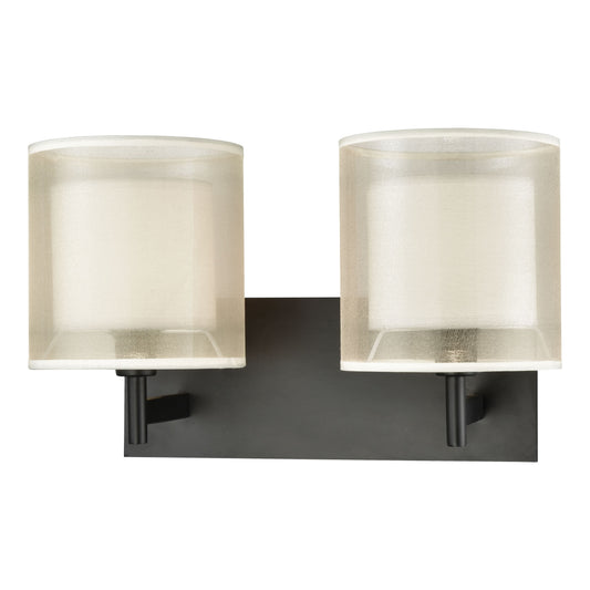 ELK SHOWROOM 46301/2 Ashland 16'' Wide 2-Light Vanity Light - Matte Black