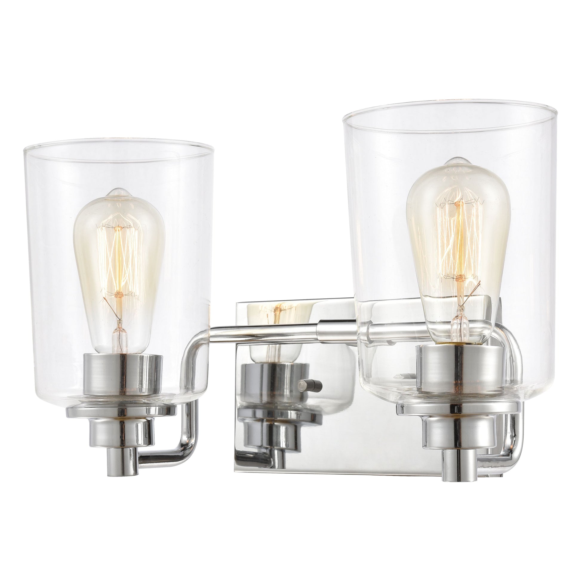 ELK SHOWROOM 46621/2 Robins 14'' Wide 2-Light Vanity Light - Polished Chrome with Clear Glass