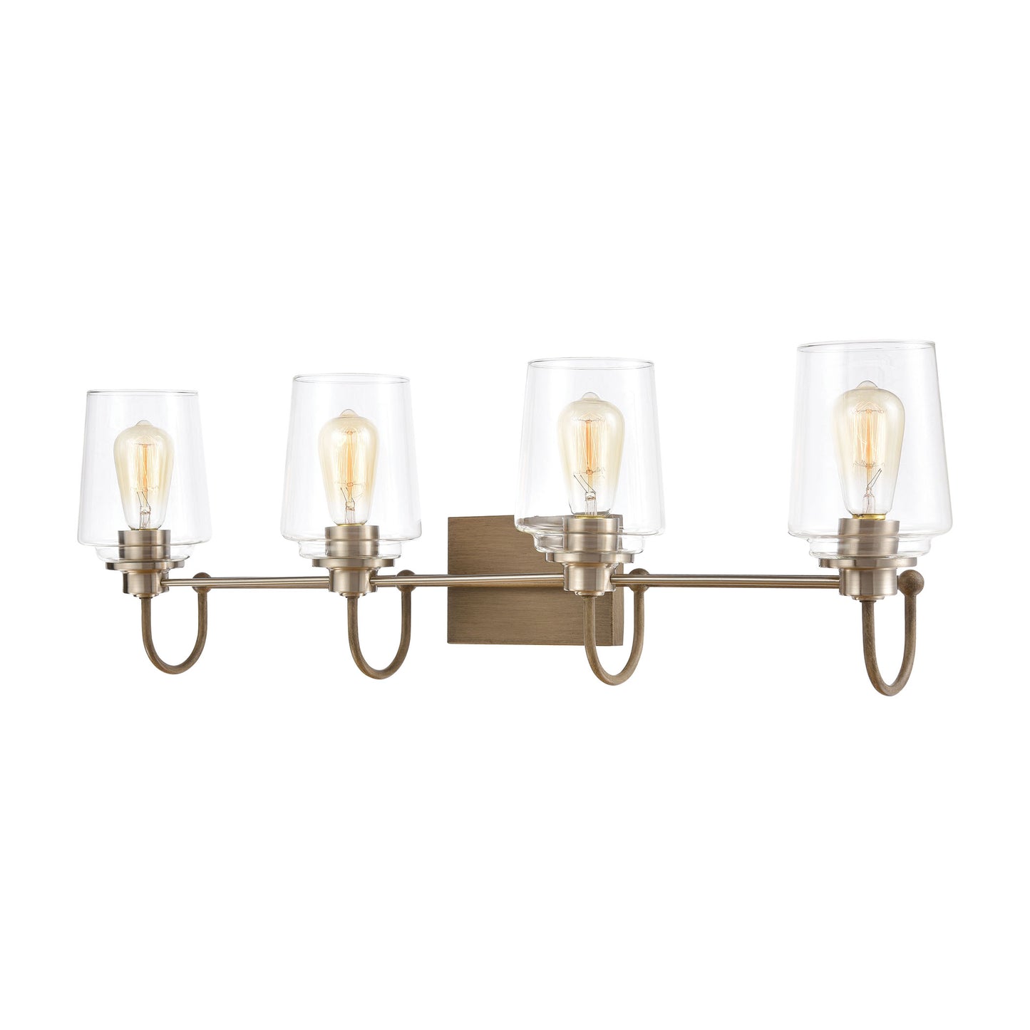 ELK SHOWROOM 46643/4 Bakersfield 35'' Wide 4-Light Vanity Light - Light Wood