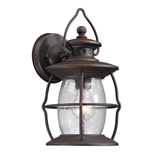 ELK SHOWROOM 47040/1 Village Lantern 13'' High 1-Light Outdoor Sconce - Weathered Charcoal