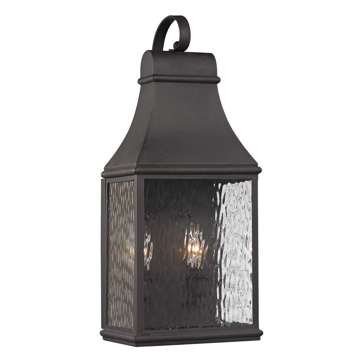 ELK SHOWROOM 47071/2 Forged Jefferson 19'' High 2-Light Outdoor Sconce - Charcoal