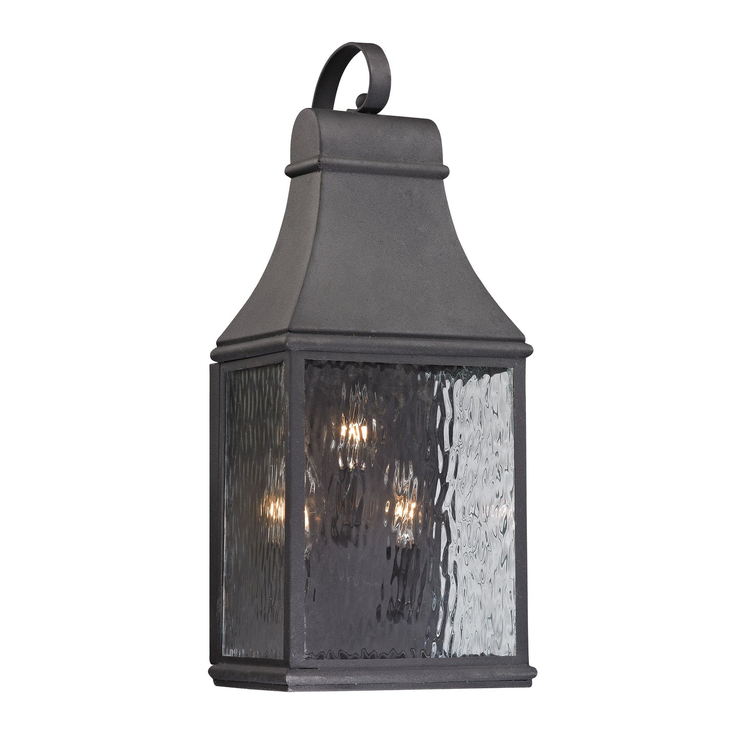 ELK SHOWROOM 47072/3 Forged Jefferson 22'' High 3-Light Outdoor Sconce - Charcoal