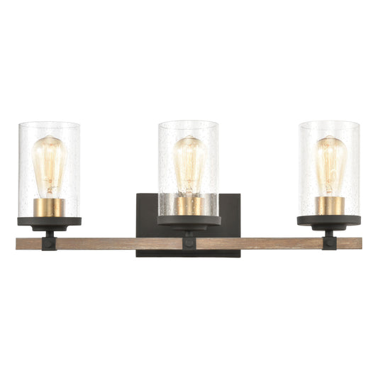 ELK SHOWROOM 47283/3 Geringer 22'' Wide 3-Light Vanity Light - Charcoal