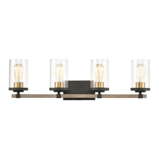 ELK SHOWROOM 47284/4 Geringer 30'' Wide 4-Light Vanity Light - Charcoal