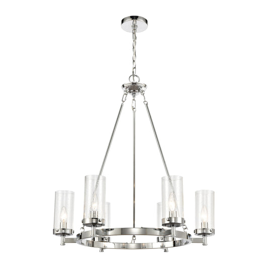 ELK SHOWROOM 47307/6 Melinda 26'' Wide 6-Light Chandelier - Polished Chrome