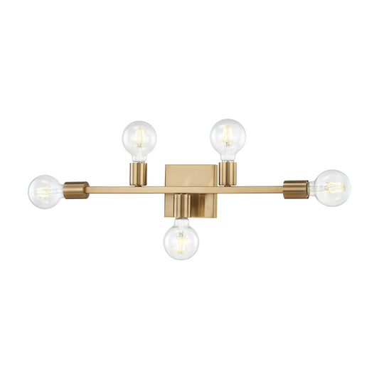 ELK SHOWROOM 47435/5 Attune 22'' Wide 5-Light Vanity Light - Burnished Brass