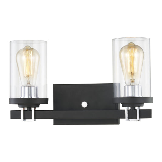 ELK SHOWROOM 47581/2 Holdfast 15'' Wide 2-Light Vanity Light - Charcoal