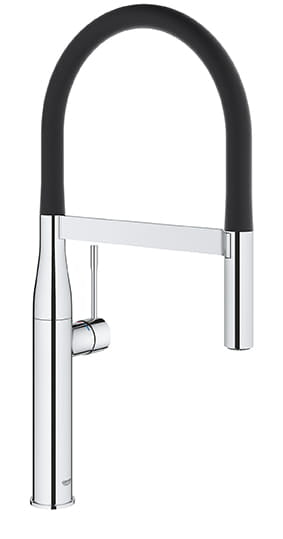 GROHE 30295000 Essence New Chrome Single-Handle Semi-Pro Dual Spray Kitchen Faucet 1.75 GPM