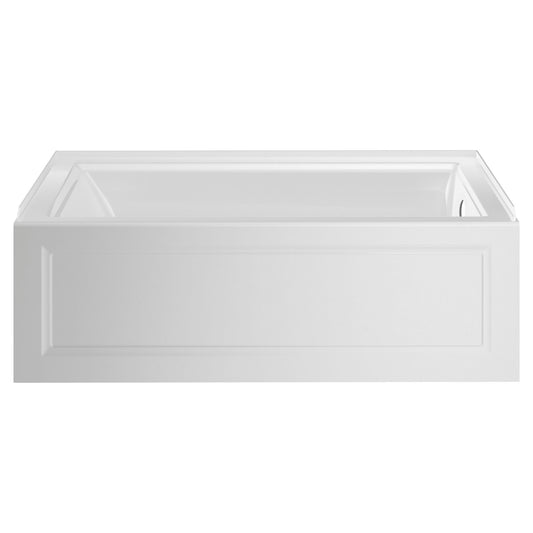AMERICAN-STANDARD 2544102.020, Town Square S 60 x 32-Inch Integral Apron Bathtub With Right-Hand Outlet in White