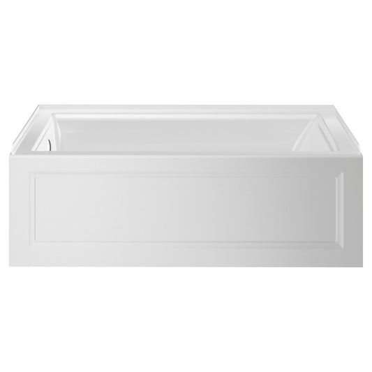 AMERICAN-STANDARD 2545202.020, Town Square S 60 x 30-Inch Integral Apron Bathtub With Left-Hand Outlet in White