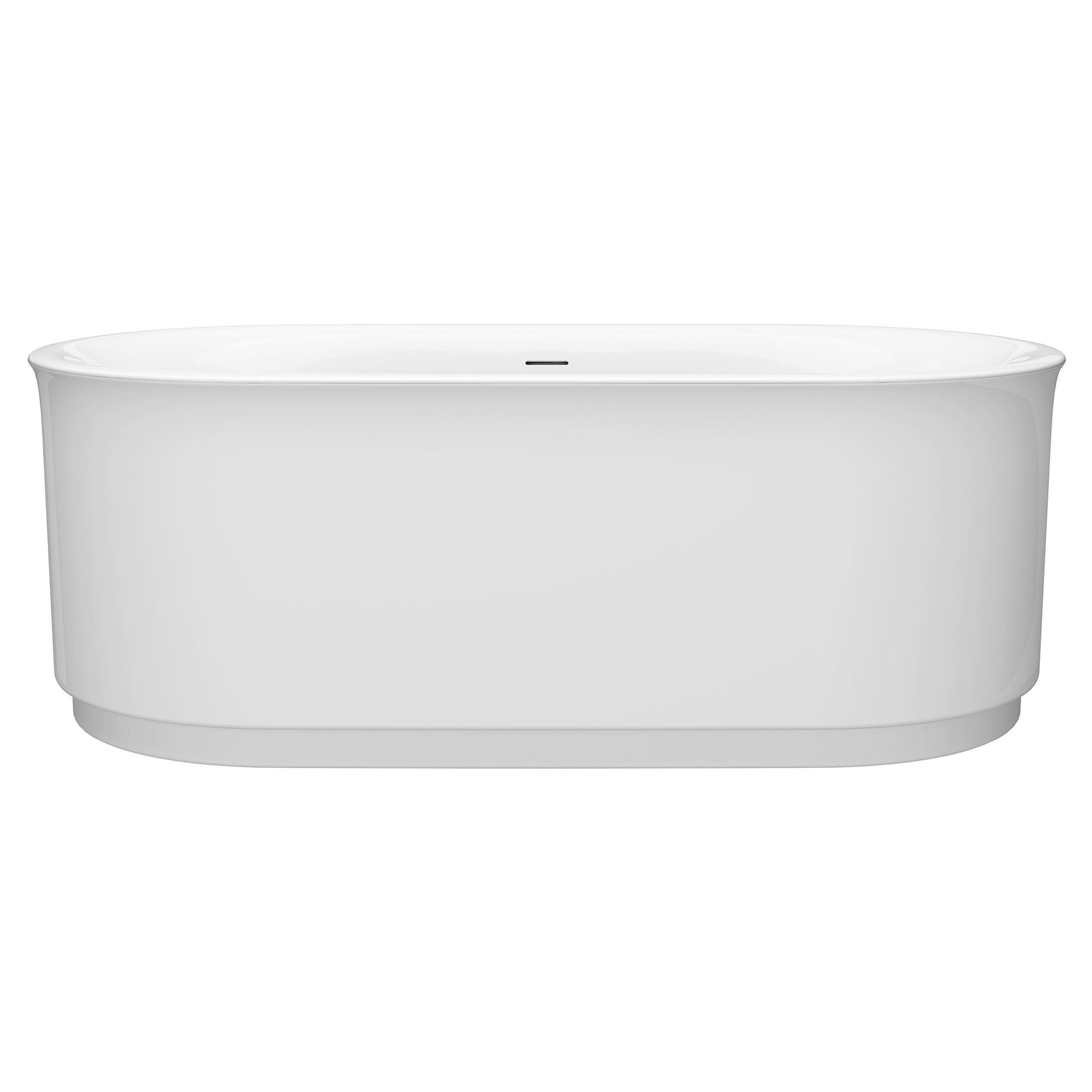 AMERICAN-STANDARD 2549004.020, Studio S 68 x 34-Inch Freestanding Bathtub Center Drain With Integrated Overflow in White
