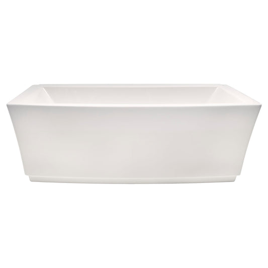 AMERICAN-STANDARD 2691004.020, Townsend 68 x 36-Inch Freestanding Bathtub Center Drain With Integrated Overflow in White