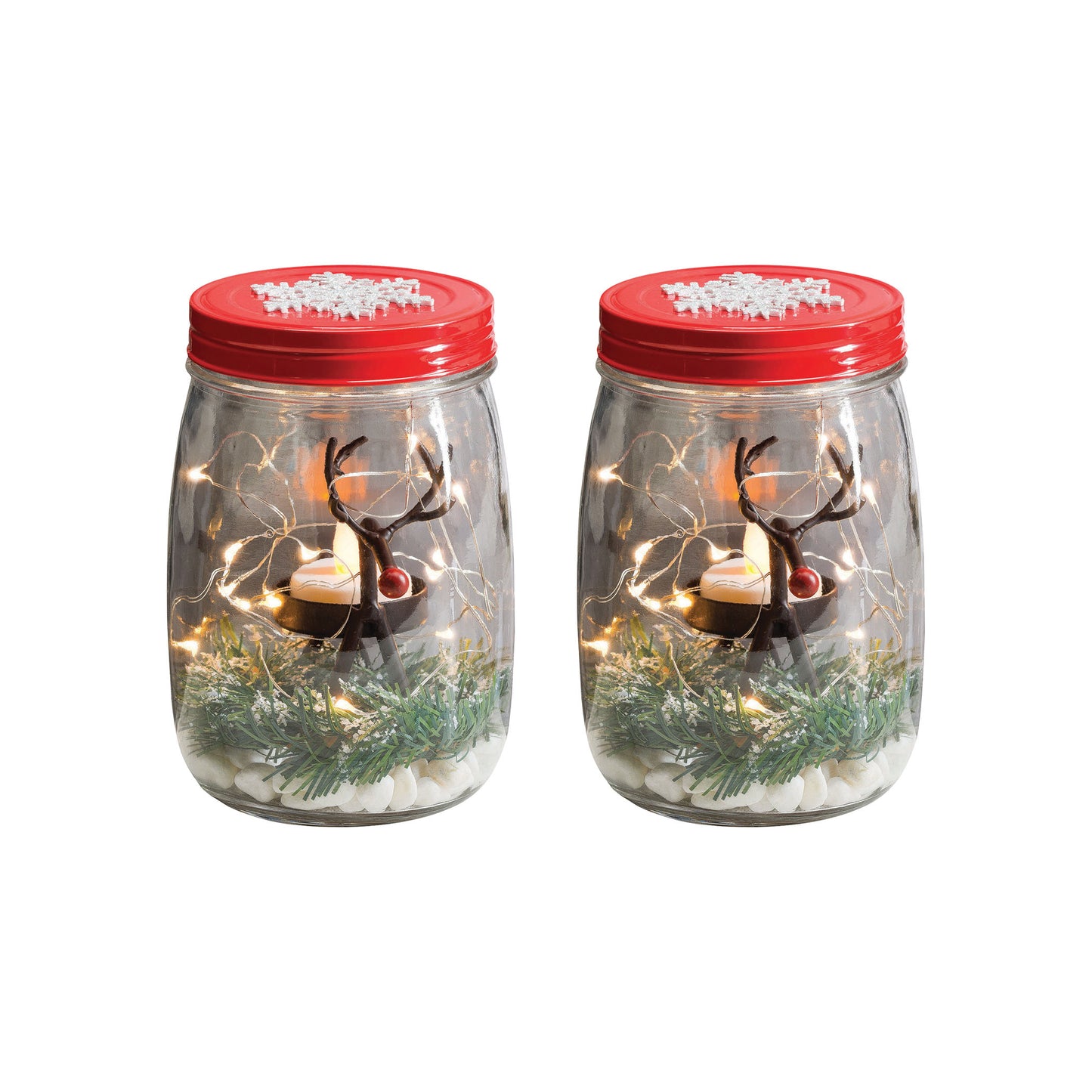 ELK STUDIO 518720/S2 Reindeer Lightscape (Set of 2)