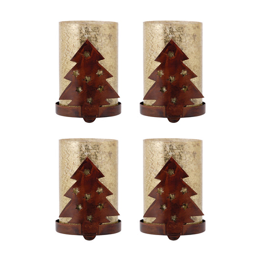 ELK STUDIO 519161/S4 Tree Votives (Set of 4)