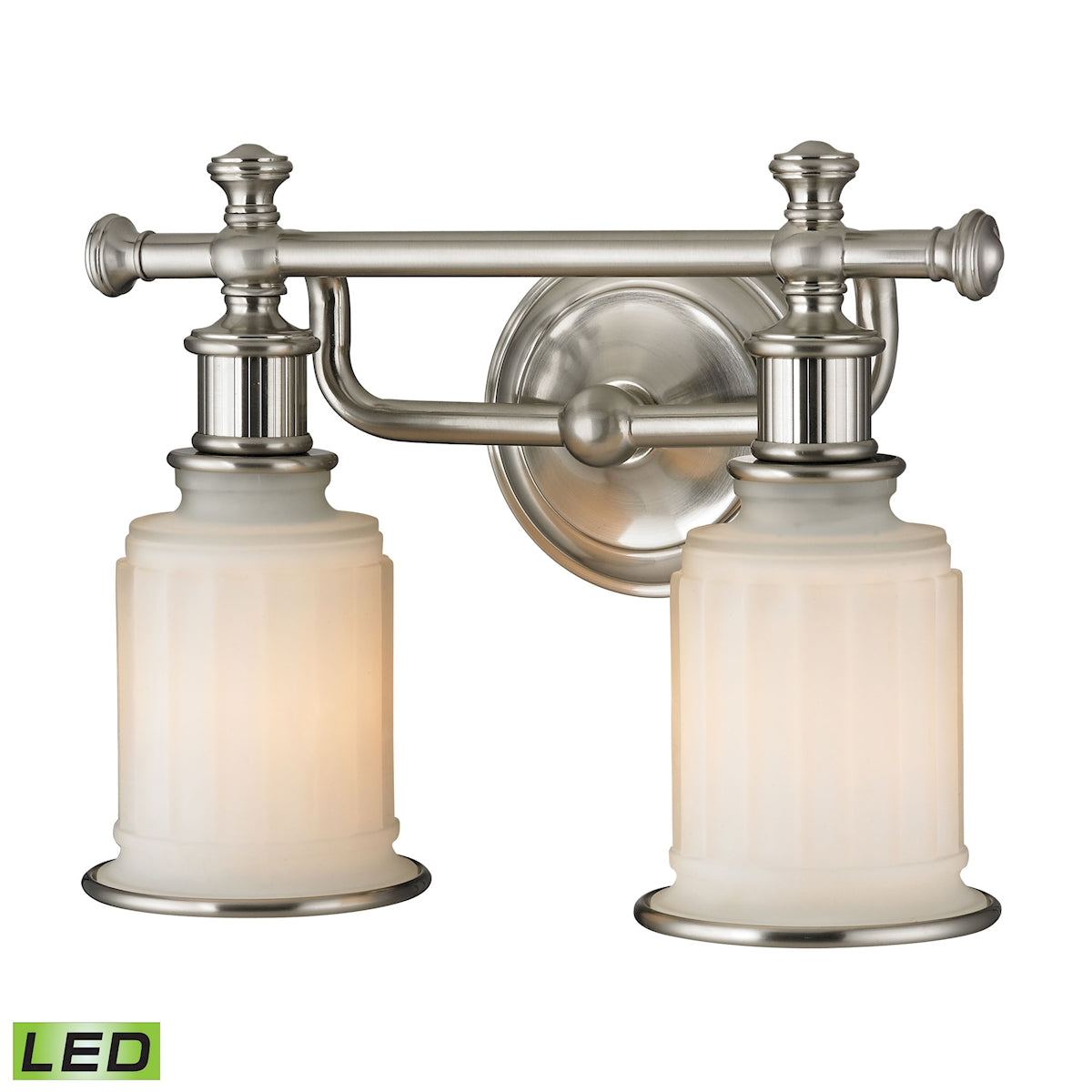 ELK SHOWROOM 52001/2-LED Acadia 13'' Wide 2-Light Vanity Light - Brushed Nickel