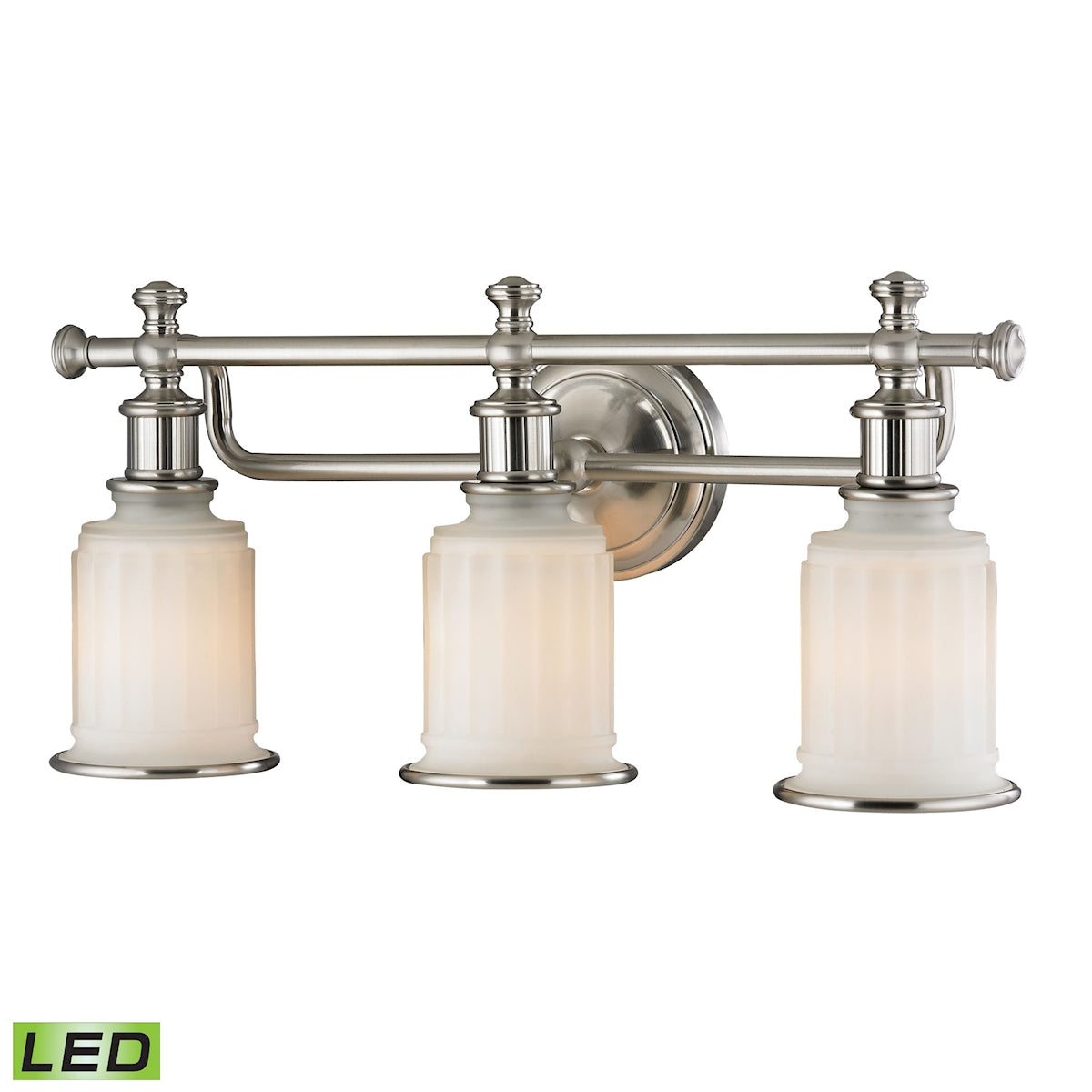 ELK SHOWROOM 52002/3-LED Acadia 22'' Wide 3-Light Vanity Light - Brushed Nickel