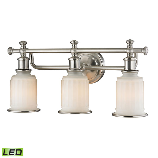 ELK SHOWROOM 52002/3-LED Acadia 22'' Wide 3-Light Vanity Light - Brushed Nickel