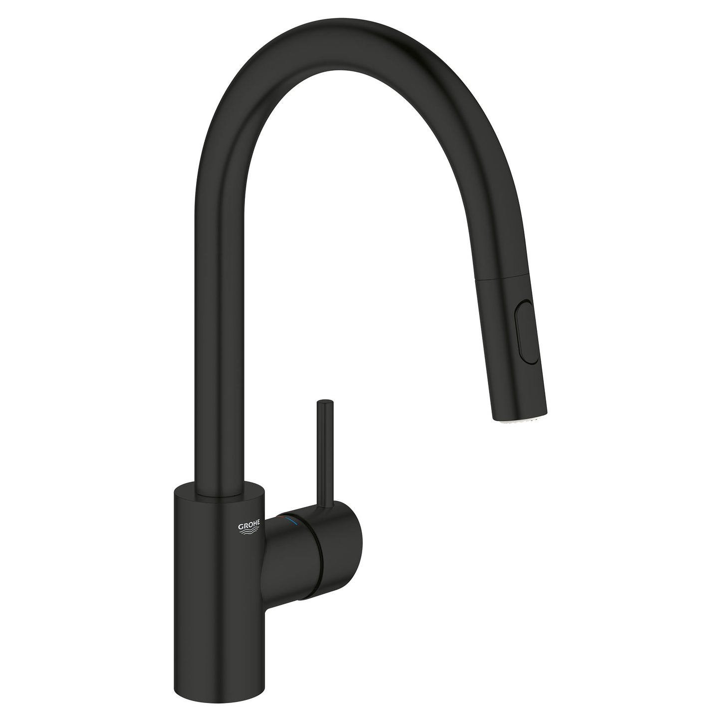 GROHE 326652433 Concetto Single-Handle Pull-Down Kitchen Faucet Dual Spray 1.75 GPM , Matte Black