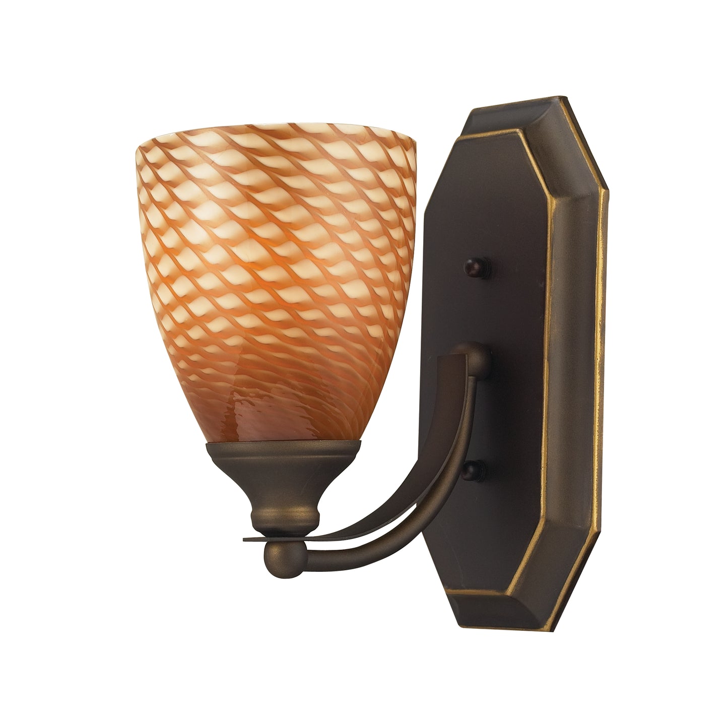 ELK SHOWROOM 570-1B-C Mix and Match Vanity 5'' Wide 1-Light Vanity Light - Aged Bronze