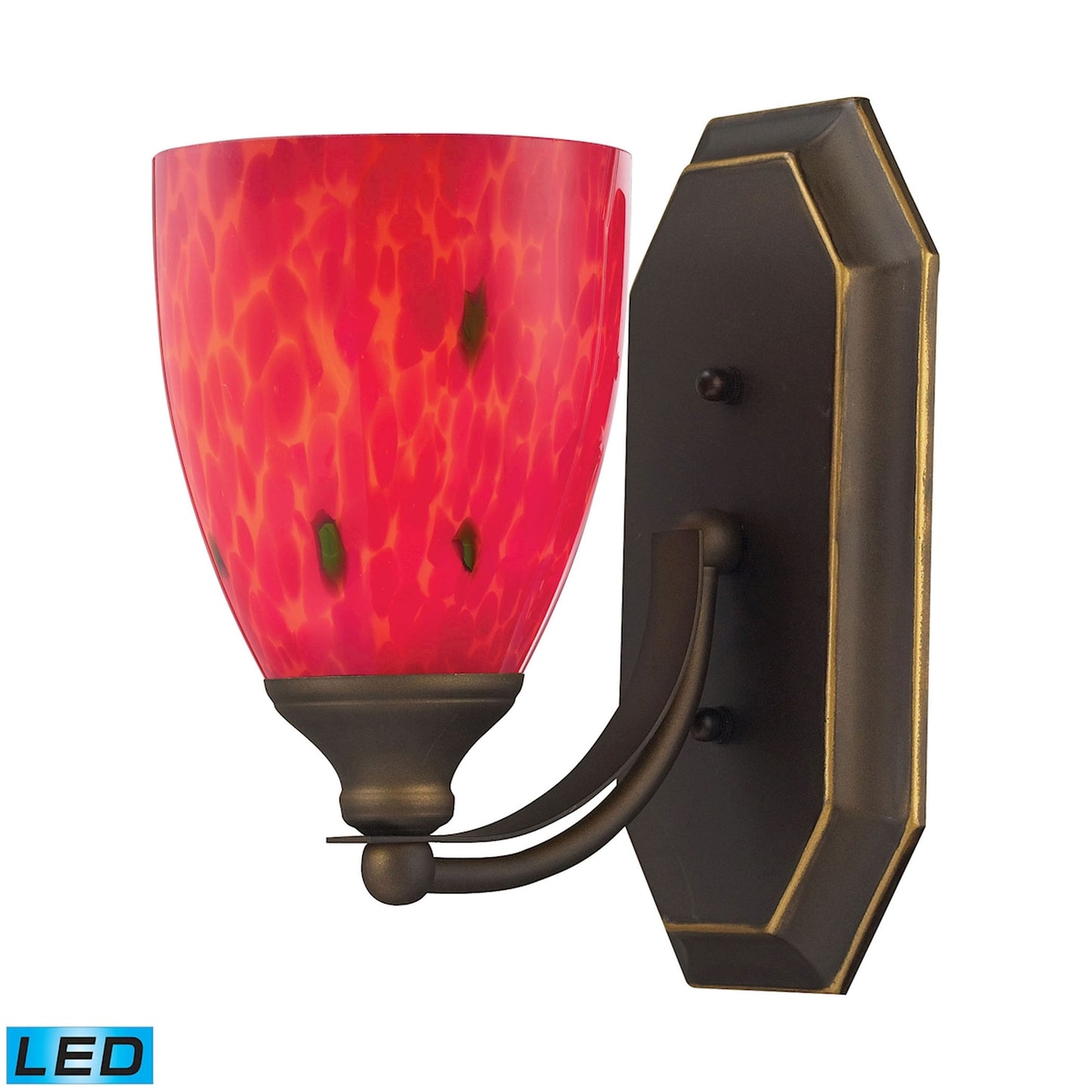 ELK SHOWROOM 570-1B-FR-LED Mix and Match Vanity 5'' Wide 1-Light Vanity Light - Aged Bronze