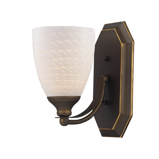 ELK SHOWROOM 570-1B-WS Mix and Match Vanity 5'' Wide 1-Light Vanity Light - Aged Bronze