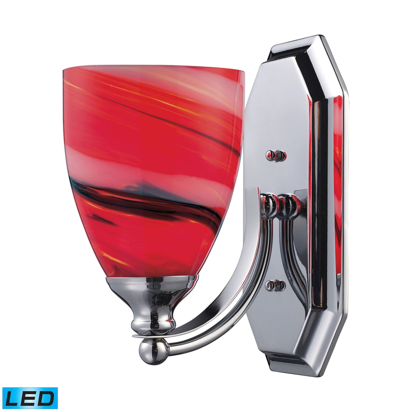 ELK SHOWROOM 570-1C-CY-LED Mix and Match Vanity 5'' Wide 1-Light Vanity Light - Polished Chrome