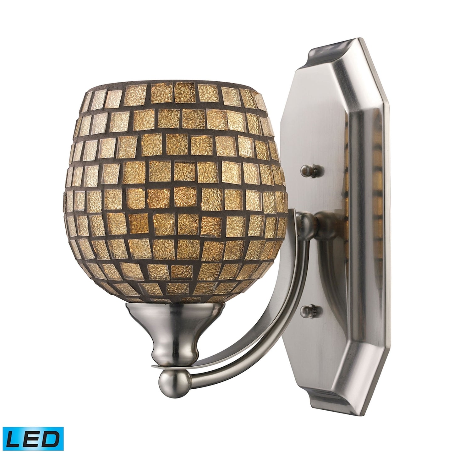 ELK SHOWROOM 570-1C-GLD-LED Mix and Match Vanity 5'' Wide 1-Light Vanity Light - Polished Chrome