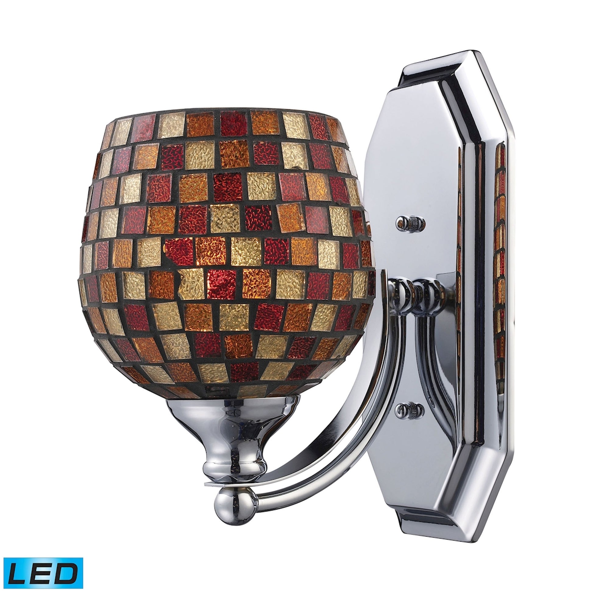 ELK SHOWROOM 570-1C-MLT-LED Mix and Match Vanity 5'' Wide 1-Light Vanity Light - Polished Chrome