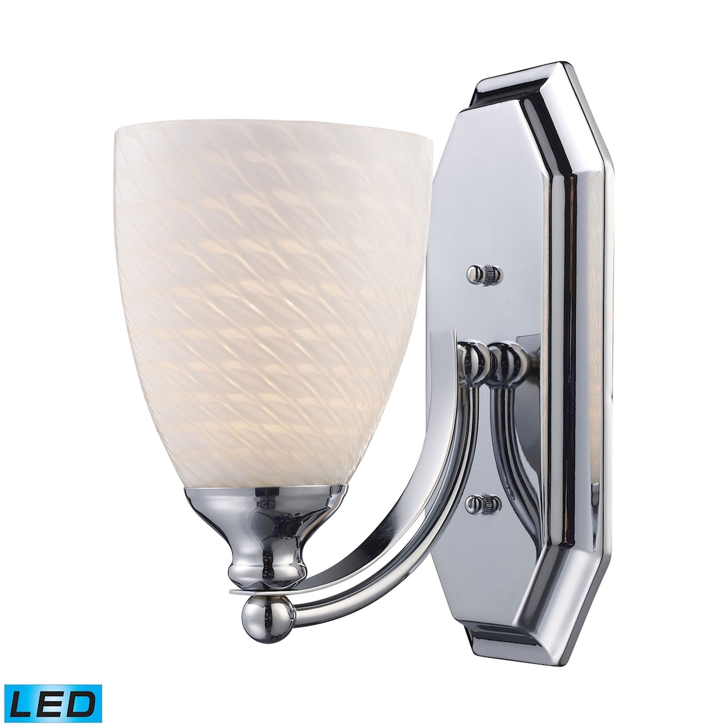 ELK SHOWROOM 570-1C-WS-LED Mix and Match Vanity 5'' Wide 1-Light Vanity Light - Polished Chrome