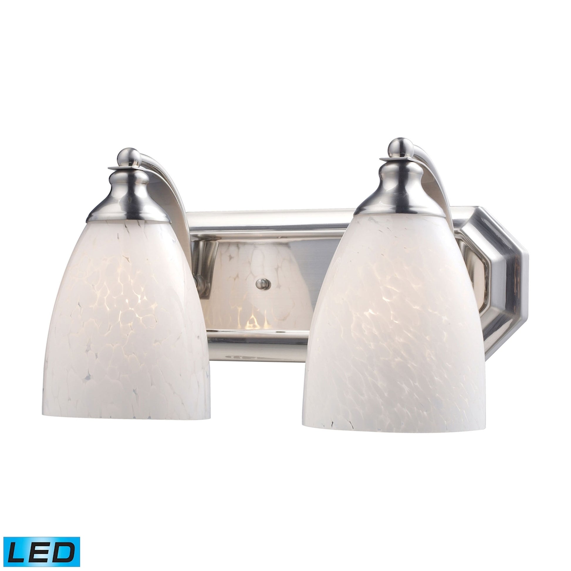 ELK SHOWROOM 570-2N-SW-LED Mix and Match Vanity 14'' Wide 2-Light Vanity Light - Satin Nickel