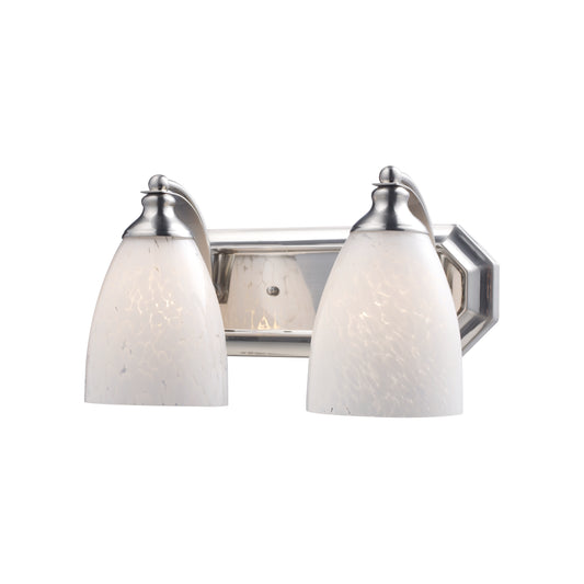 ELK SHOWROOM 570-2N-SW Mix and Match Vanity 14'' Wide 2-Light Vanity Light - Satin Nickel