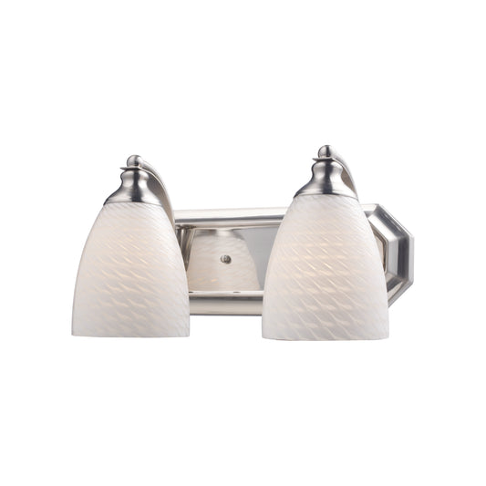 ELK SHOWROOM 570-2N-WS Mix and Match Vanity 14'' Wide 2-Light Vanity Light - Satin Nickel