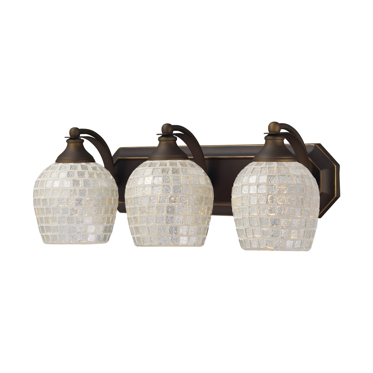 ELK SHOWROOM 570-3B-SLV Mix and Match Vanity 20'' Wide 3-Light Vanity Light - Aged Bronze