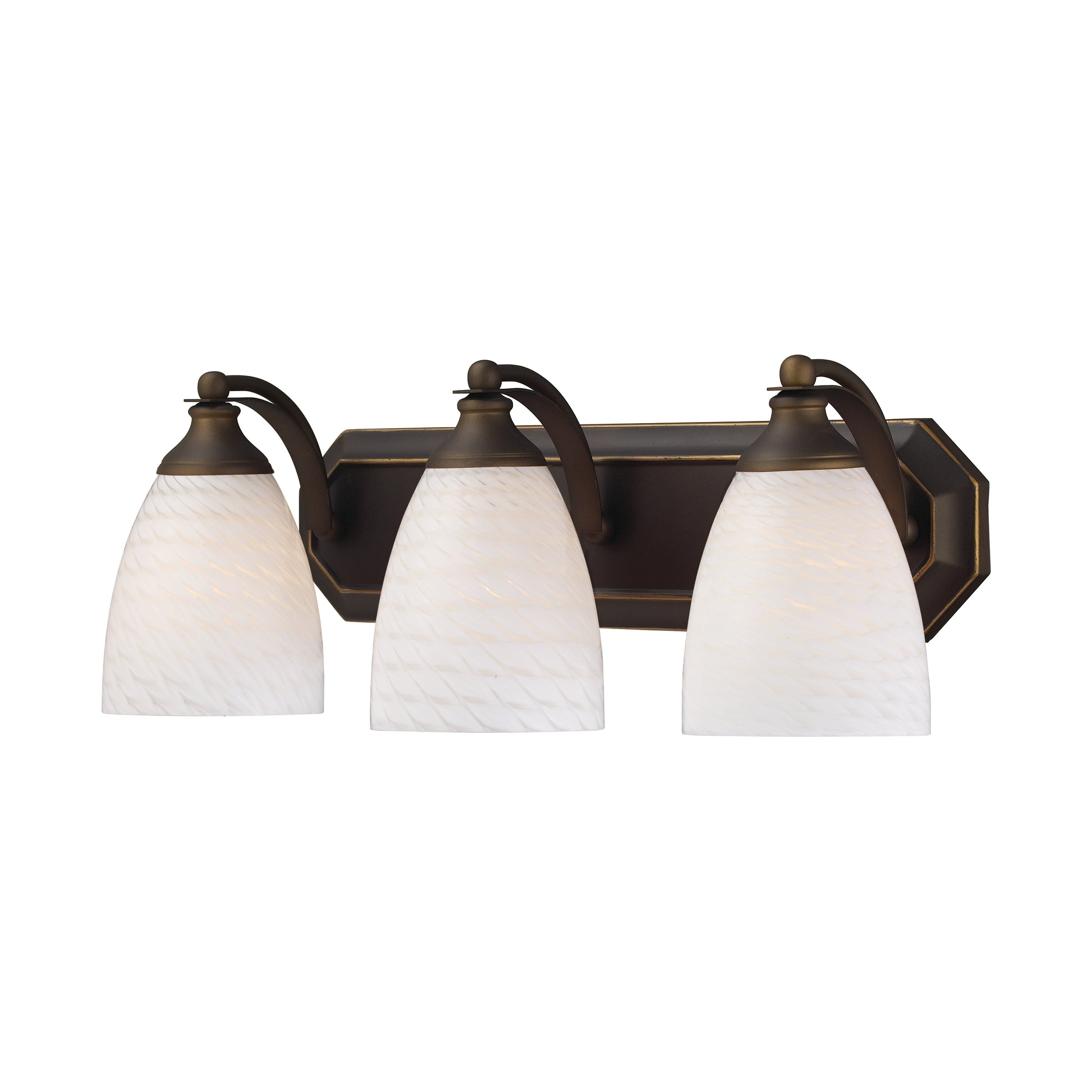 ELK SHOWROOM 570-3B-WS Mix and Match Vanity 20'' Wide 3-Light Vanity Light - Aged Bronze