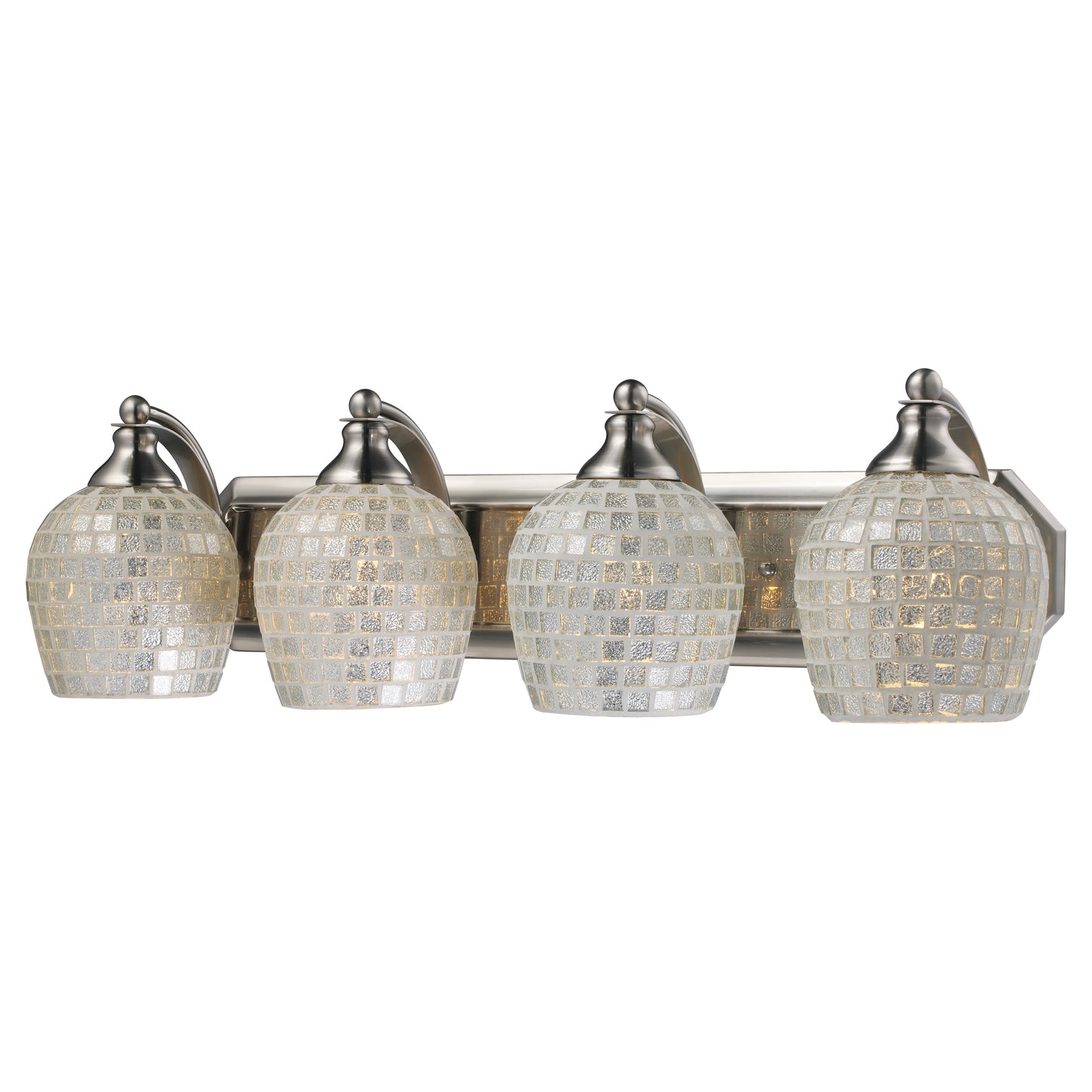 ELK SHOWROOM 570-4N-SLV Mix and Match Vanity 27'' Wide 4-Light Vanity Light - Satin Nickel