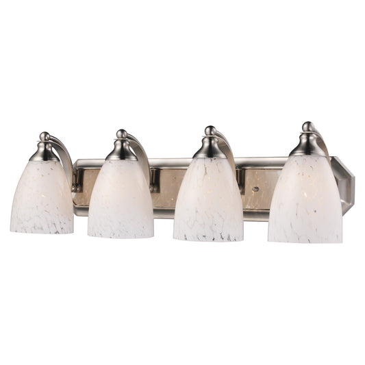 ELK SHOWROOM 570-4N-SW Mix and Match Vanity 27'' Wide 4-Light Vanity Light - Satin Nickel