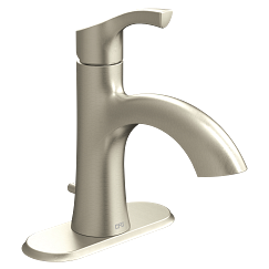 MOEN 58910BN Ash  One-Handle Low Arc Bathroom Faucet In Brushed Nickel