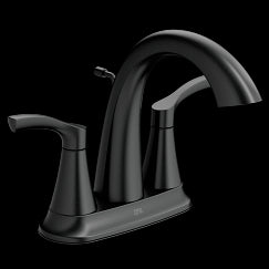 MOEN 58911BL Ash  Two-Handle High Arc Bathroom Faucet In Matte Black