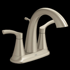 MOEN 58911BN Ash  Two-Handle High Arc Bathroom Faucet In Brushed Nickel