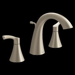 MOEN 58912BN Ash  Two-Handle High Arc Bathroom Faucet In Brushed Nickel