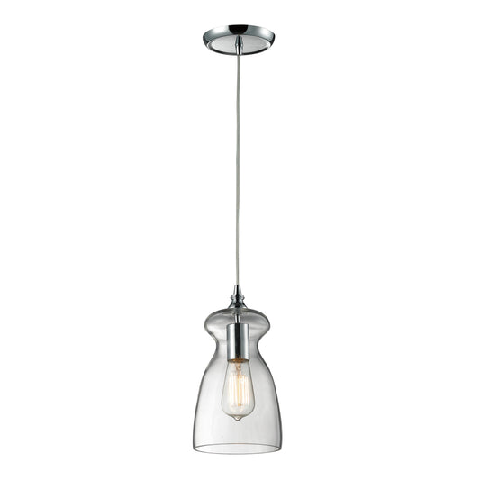 ELK SHOWROOM 60053-1 Menlow Park 6'' Wide 1-Light Mini Pendant - Polished Chrome