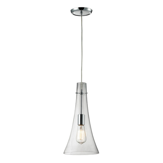 ELK SHOWROOM 60055-1 1 light pendant in polished chrome