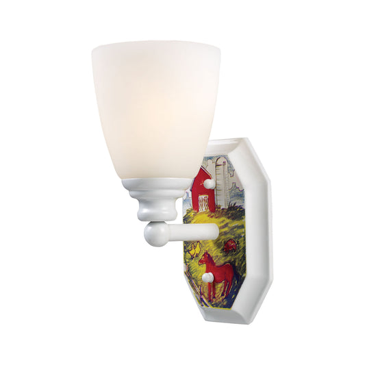 ELK SHOWROOM 60060-1 Kidshine 10'' High 1-Light Sconce - White