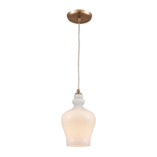 ELK SHOWROOM 60076-1 Menlow Park 6'' Wide 1-Light Mini Pendant - Satin Brass