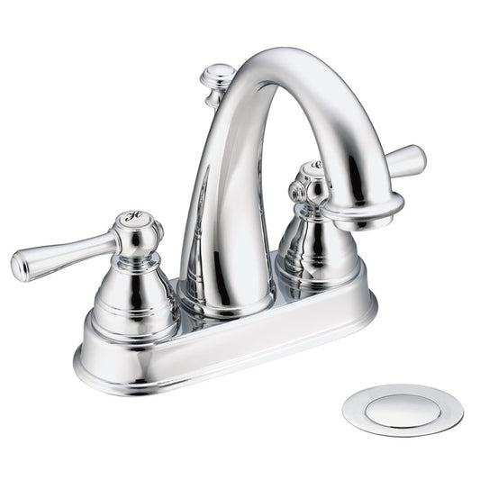 MOEN 6121 Kingsley Chrome Two-Handle Bathroom Faucet